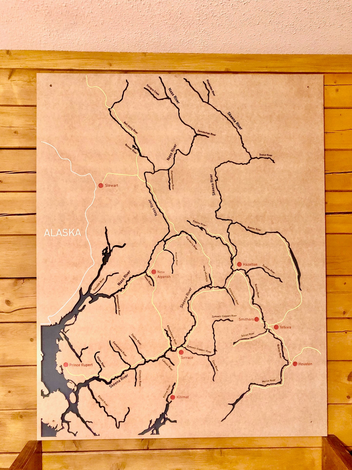 Skeena River map