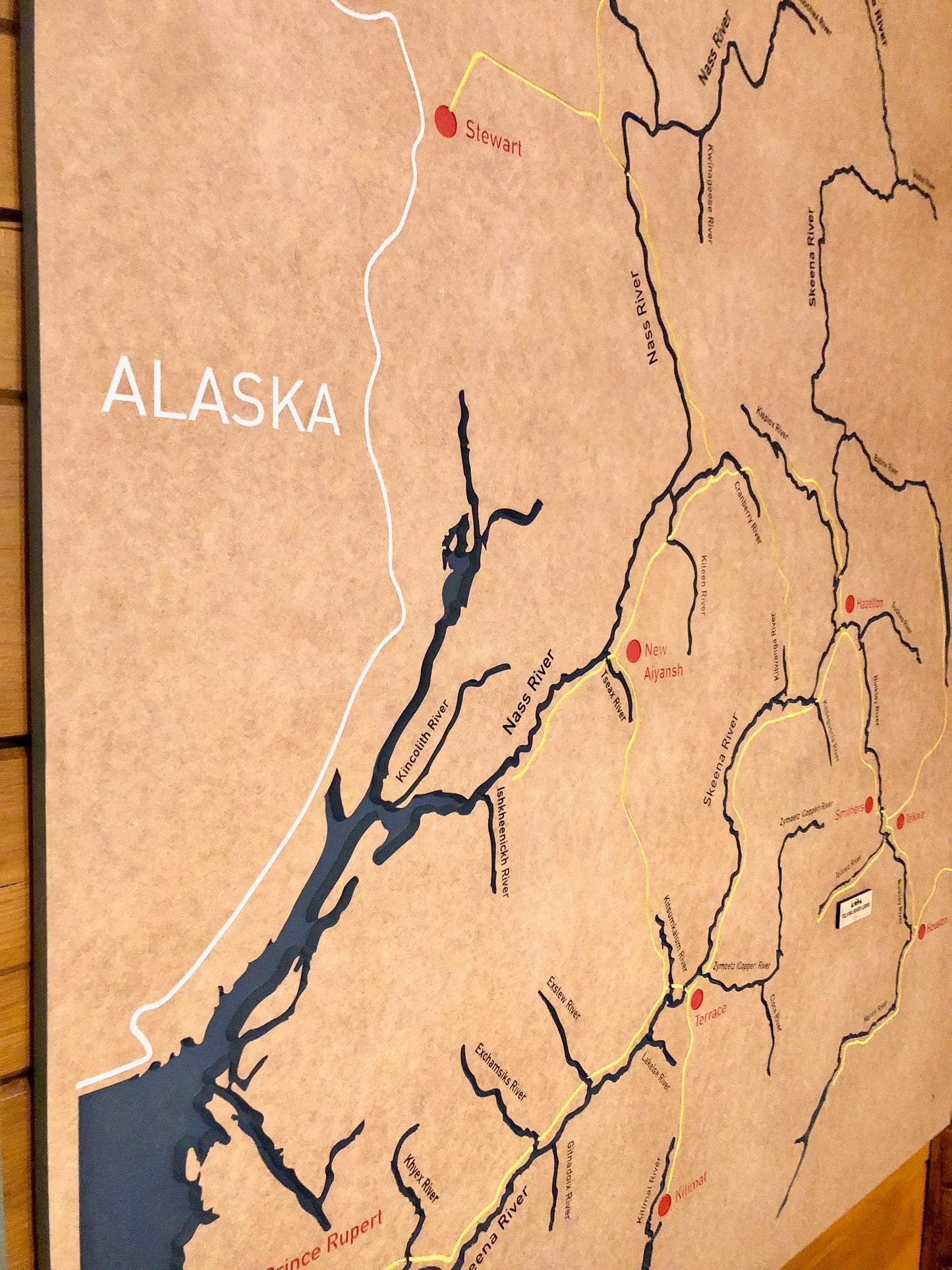 Skeena River map